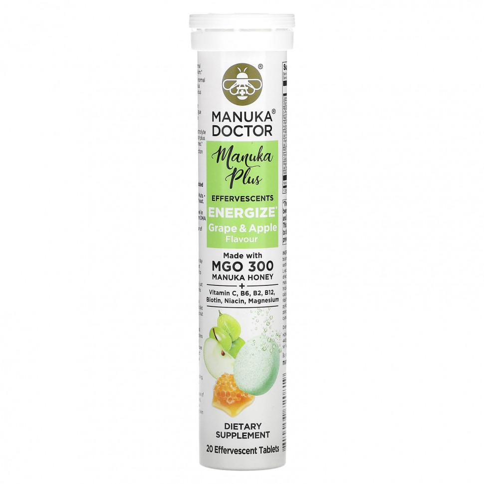 ���� ������ (Iherb) Manuka Doctor, Manuka Plus, �������, ��������, � ���������� � �������, 20 ������� ��������, ������ �� 2190 ���