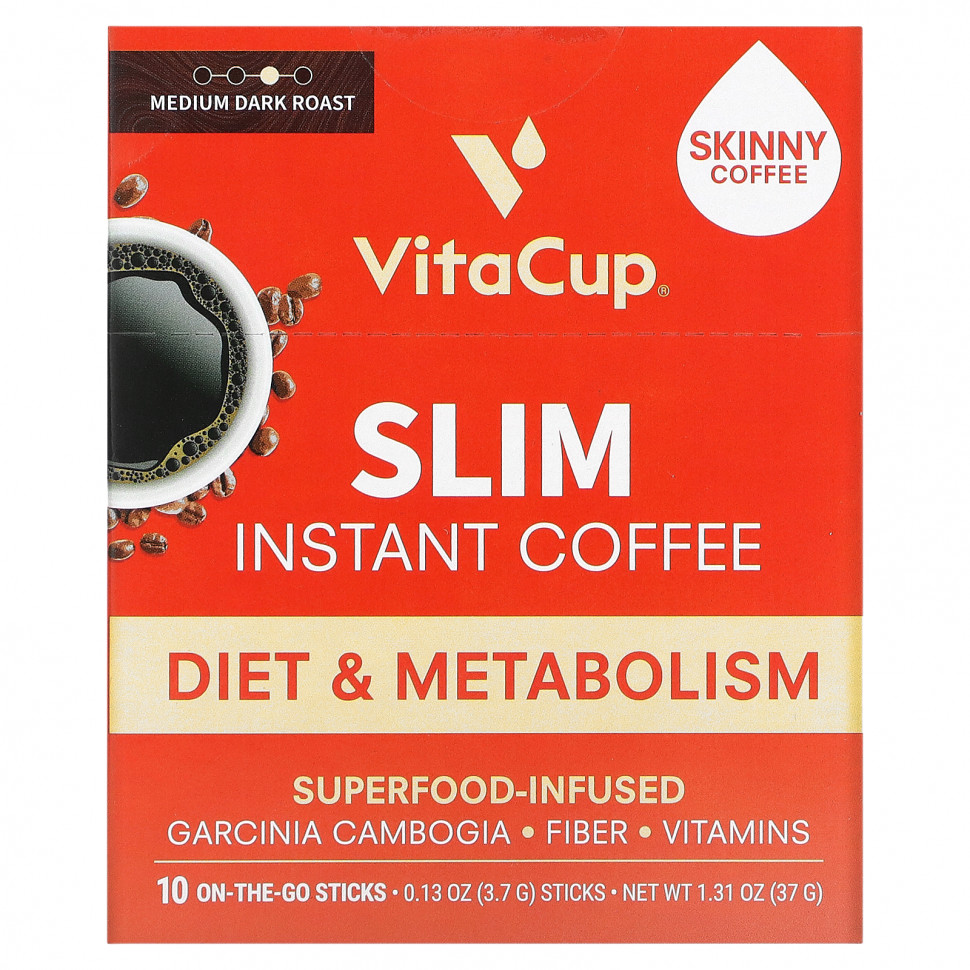 ���� ������ (Iherb) VitaCup, ����������� ���� Slim, ������� ������ �������, 10 ������� ��� ���, �� 3,7 � (0,13 �����) ������, ������ �� 2620 ���