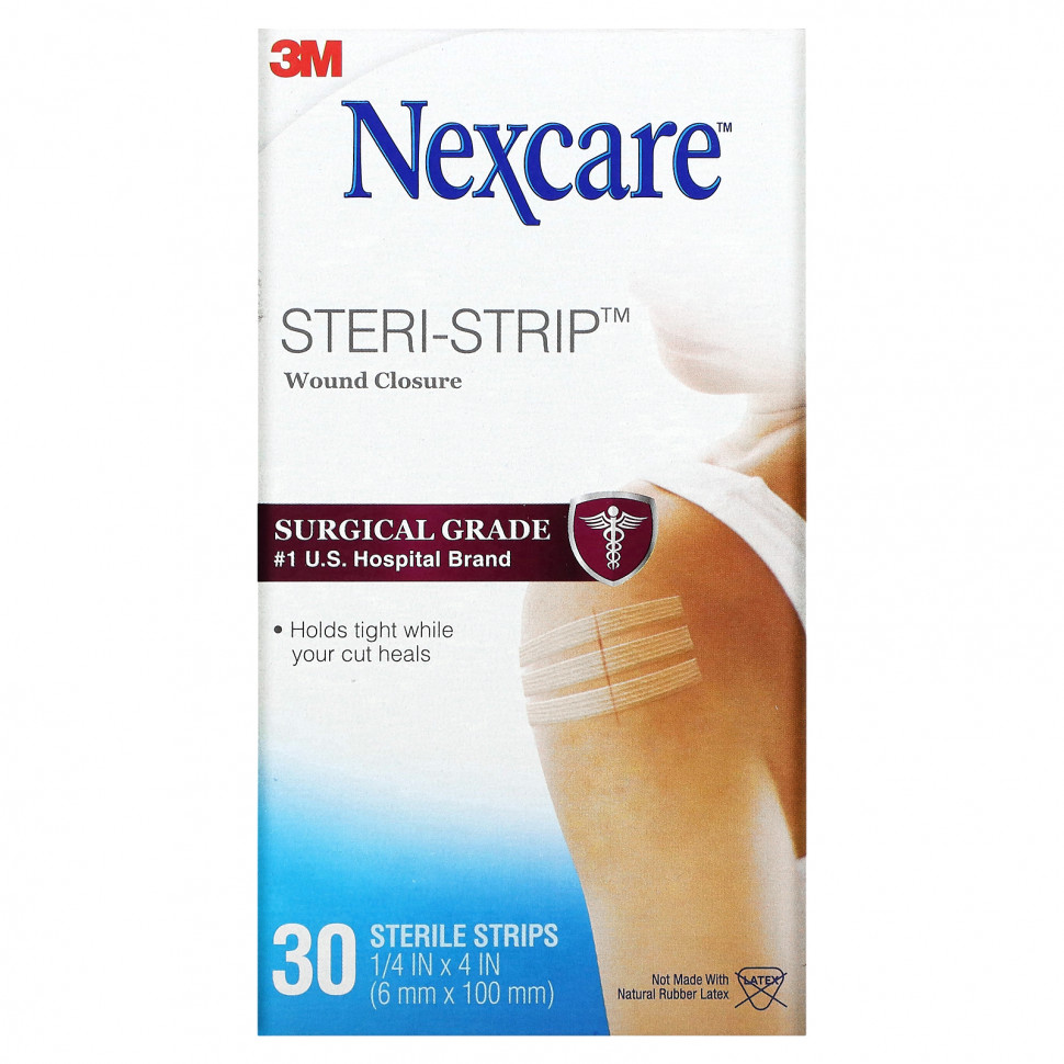 ���� ������ (Iherb) Nexcare, �������� ��� Steri-Strip, 30 ���������� �������, ������ �� 2710 ���