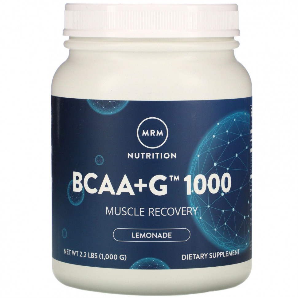 ���� ������ (Iherb) MRM, BCAA+G 1000, �� ������ ��������, 1000 � (2,2 �����), ������ �� 11590 ���
