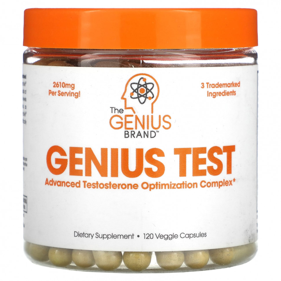 ���� ������ (Iherb) The Genius Brand, Genius Test, ���������� �������� ��� ��������� ������ ������������, 120 ������������ ������, ������ �� 10090 ���