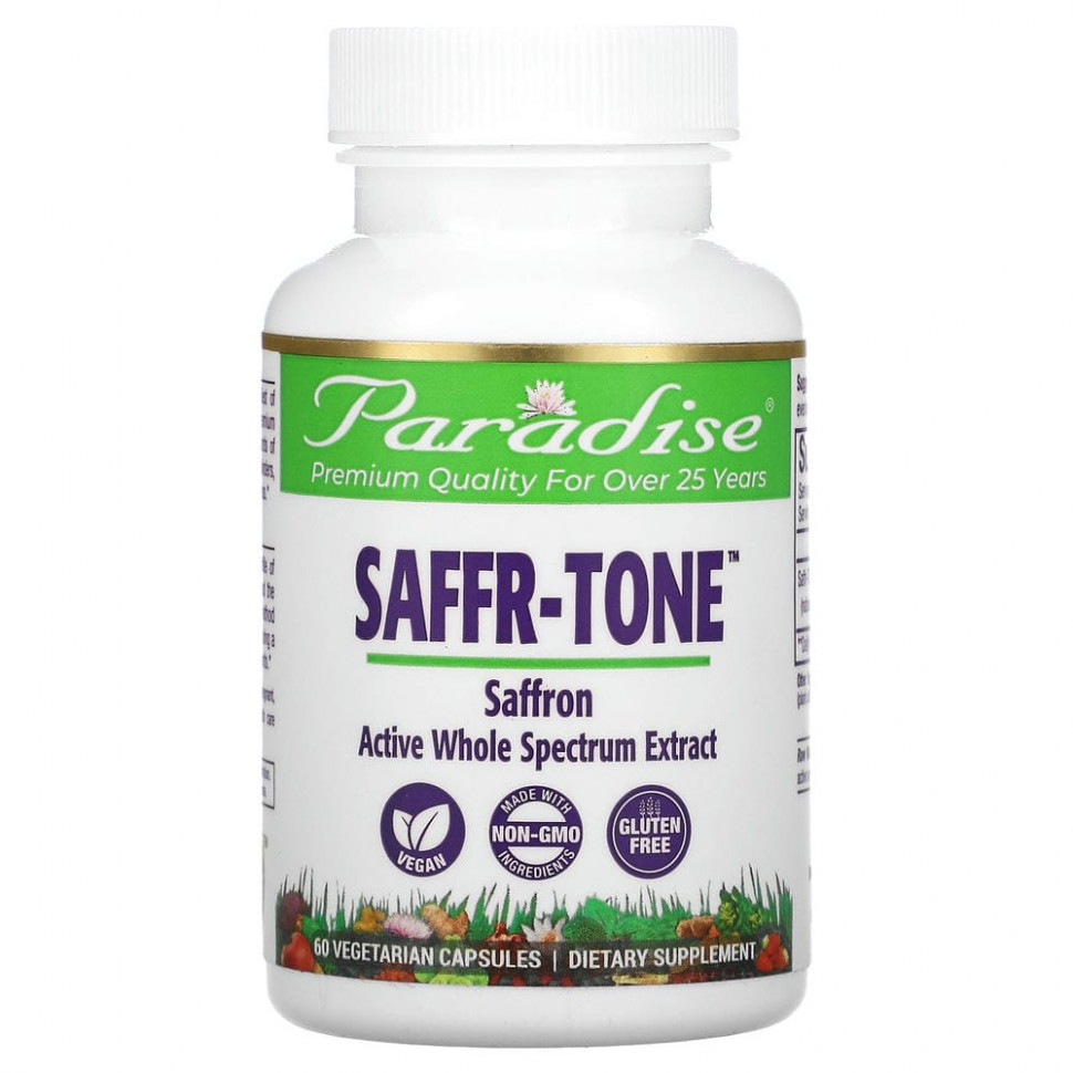   (Iherb) Paradise Herbs, Saffr-Tone, 60      -     , -, 