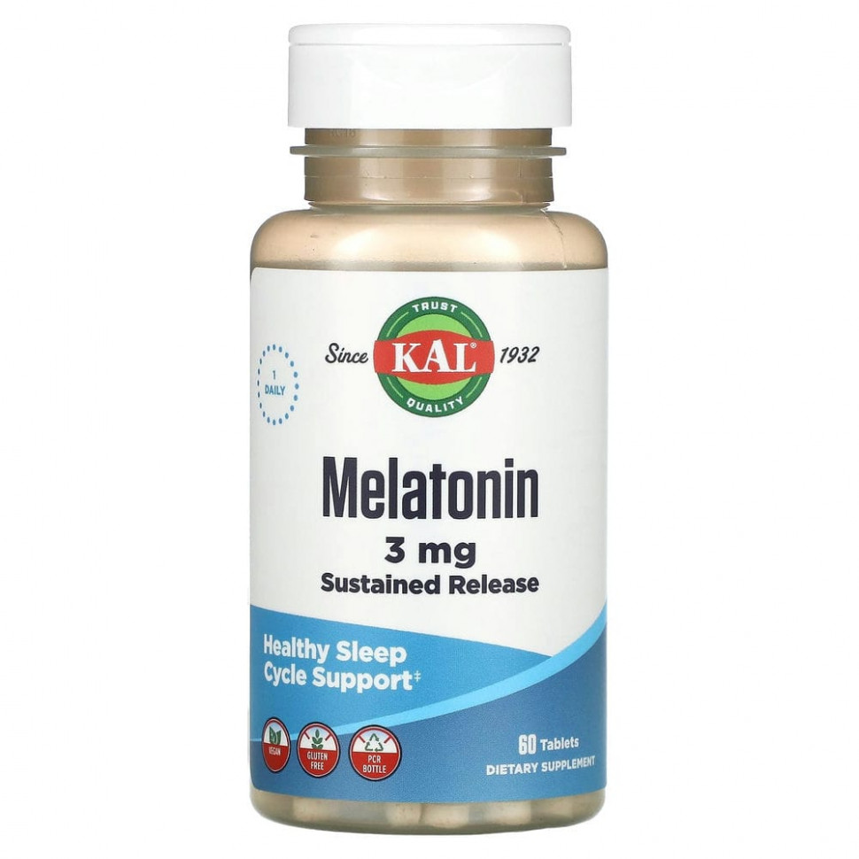   (Iherb) KAL,  SR   B6, 3 , 60     -     , -, 