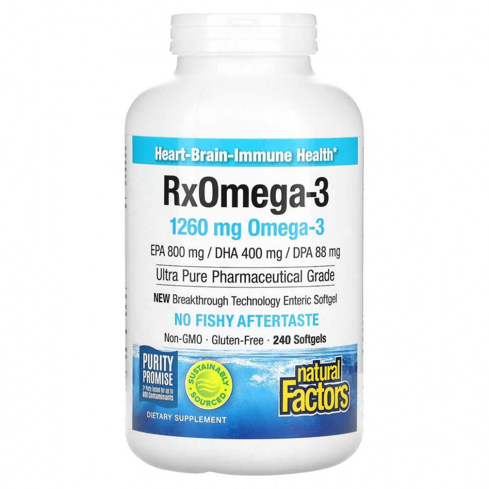   (Iherb) Natural Factors, Natural Factors, Rx Omega-3,  , 400    200  , 240      -     , -, 