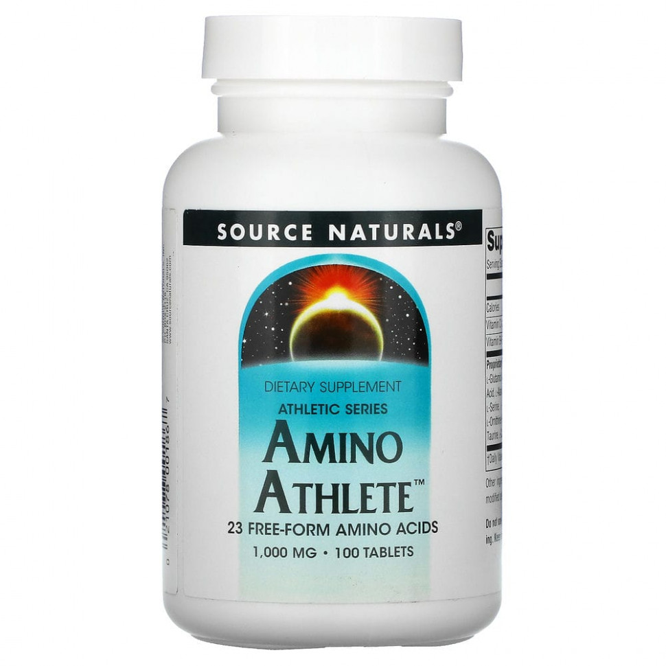   (Iherb) Source Naturals, Athletic Series, Amino Athlete,  , 1000 , 100     -     , -, 