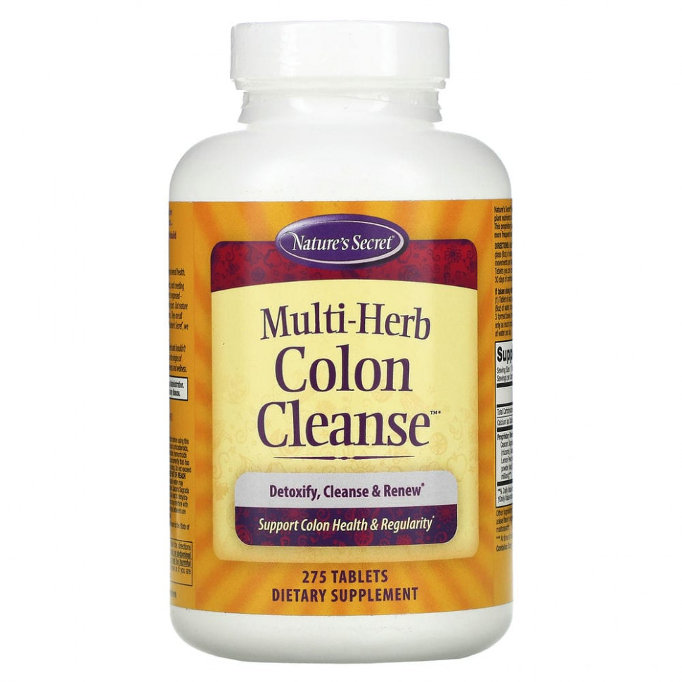 ���� ������ (Iherb) Nature's Secret, Multi-Herb Colon Cleanse, 275 ��������, ������ �� 4610 ���