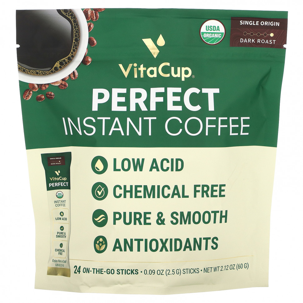   (Iherb) VitaCup, Perfect Instant Coffee,  , 24   ,  2,5  (0,09 )    -     , -, 