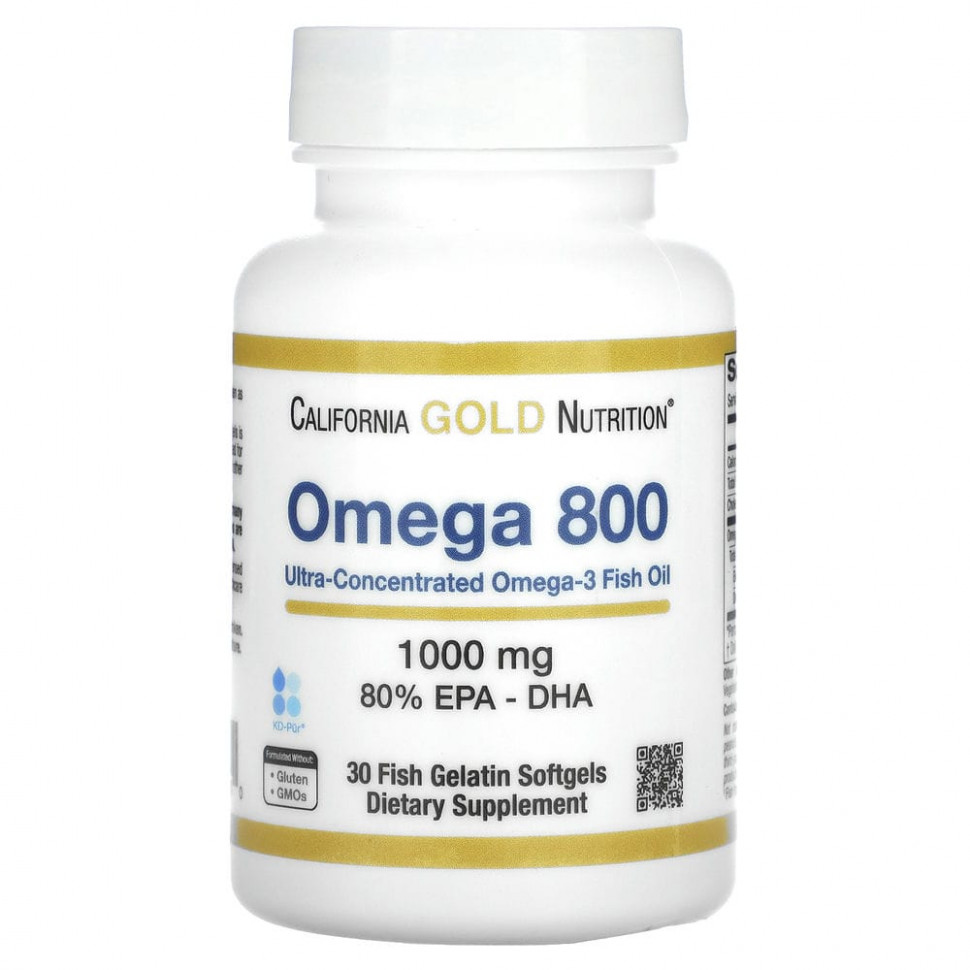 ���� ������ (Iherb) California Gold Nutrition, ����� 800, ����� ��� ���������������� ������� �������, 80% ���/���, � ����� �������������, 1000 ��, 30 �����-����������� ������, ������ �� 1880 ���