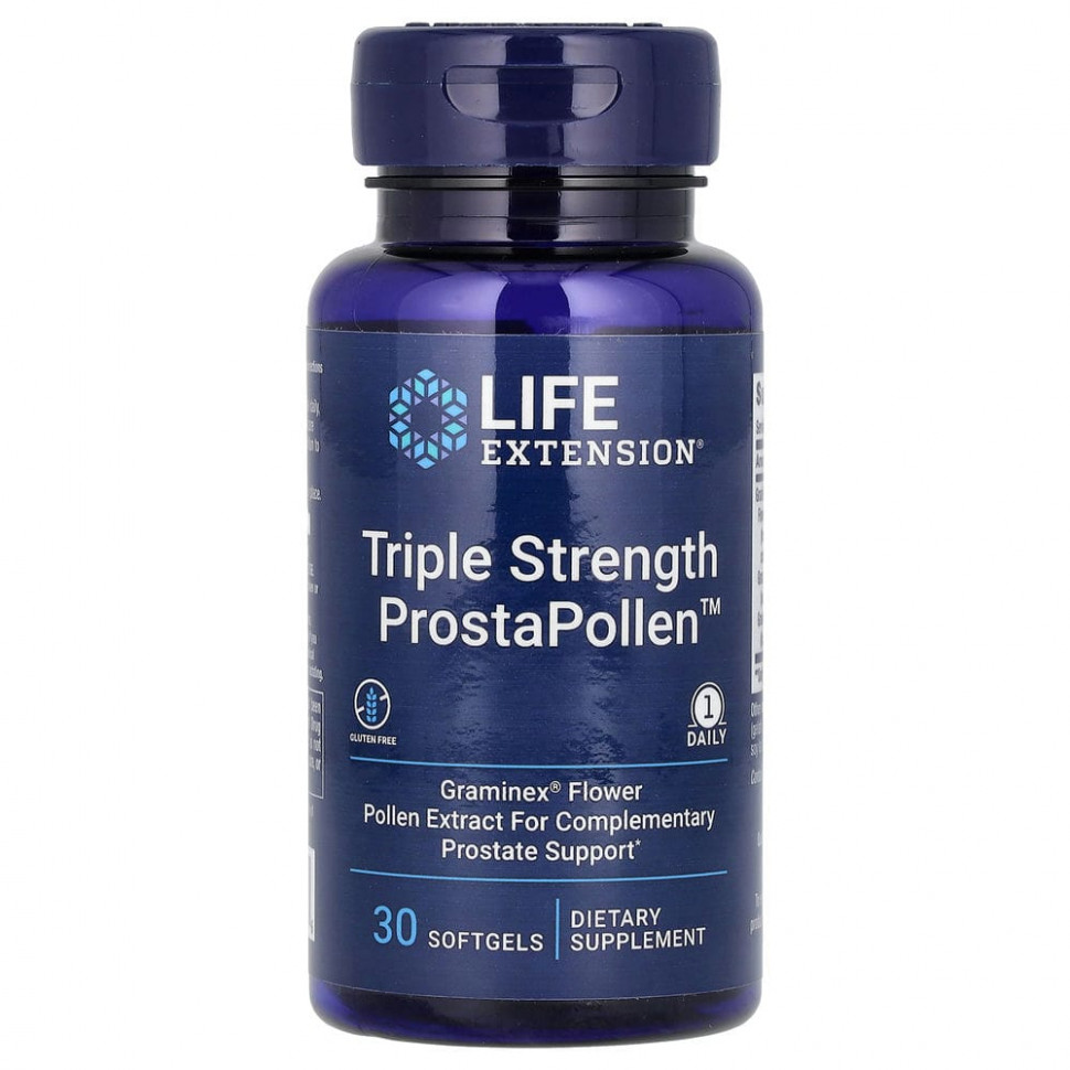   (Iherb) Life Extension, Triple Strength ProstaPollen,       , 30     -     , -, 