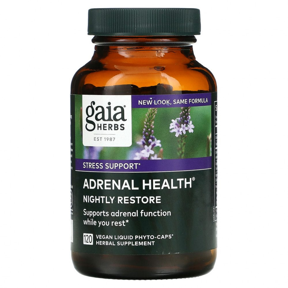   (Iherb) Gaia Herbs, Adrenal Health,   , 120    Phyto-Cap    -     , -, 