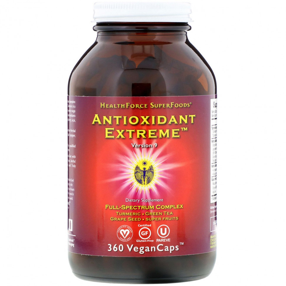   (Iherb) HealthForce Superfoods, Antioxidant Extreme,  9, 360  VeganCaps    -     , -, 