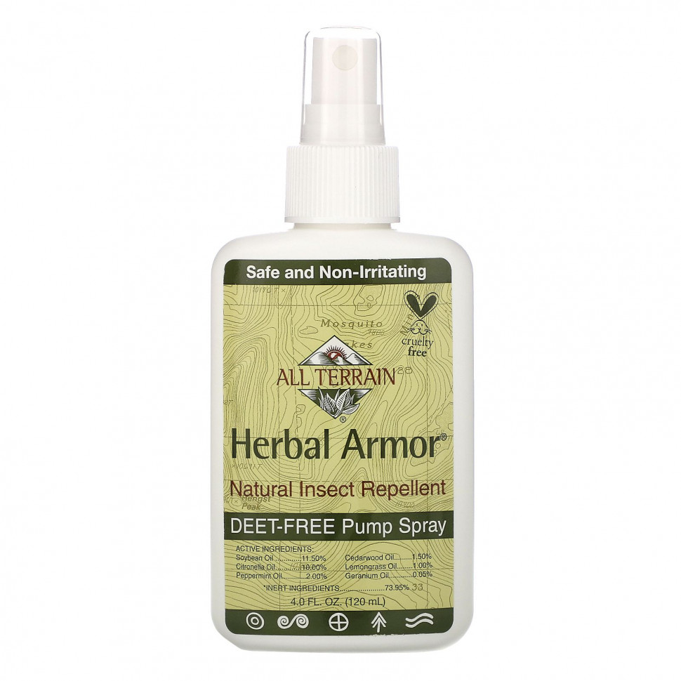 ���� ������ (Iherb) All Terrain, Herbal Armor, ����������� ����� �� ��������� ��� ����, 120 �� (4 ����. �����), ������ �� 1920 ���