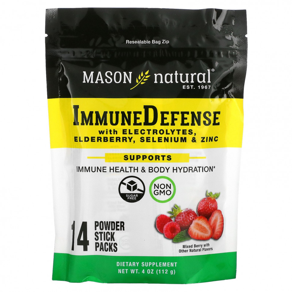 ���� ������ (Iherb) Mason Natural, �������� ������ � �������������, ������, ����� � ����, ����� ����, 14 ��������� � ���� ������, 112 � (4 �����), ������ �� 3040 ���