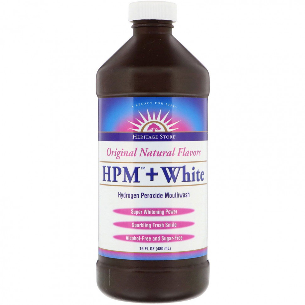   (Iherb) Heritage Store, HPM + White,      , , 480     -     , -, 