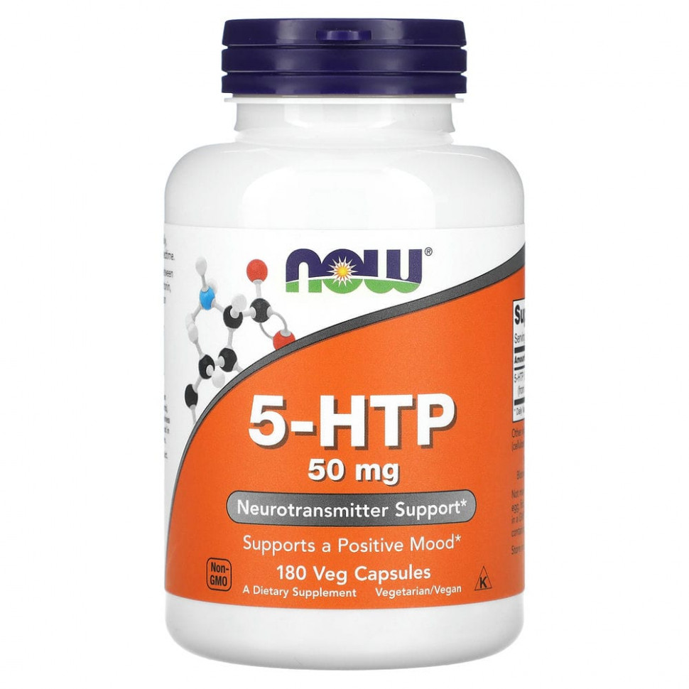 ���� ������ (Iherb) NOW Foods, 5-�����������������, 50 ��, 180 ������ � ������������ ��������, ������ �� 3370 ���