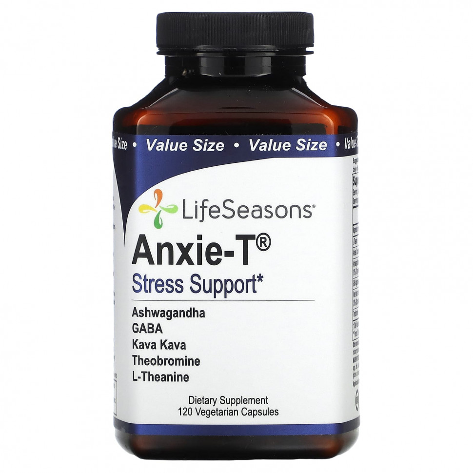 ���� ������ (Iherb) LifeSeasons, Anxie-T, ��������� ��� �������, 120 �������������� ������, ������ �� 9320 ���