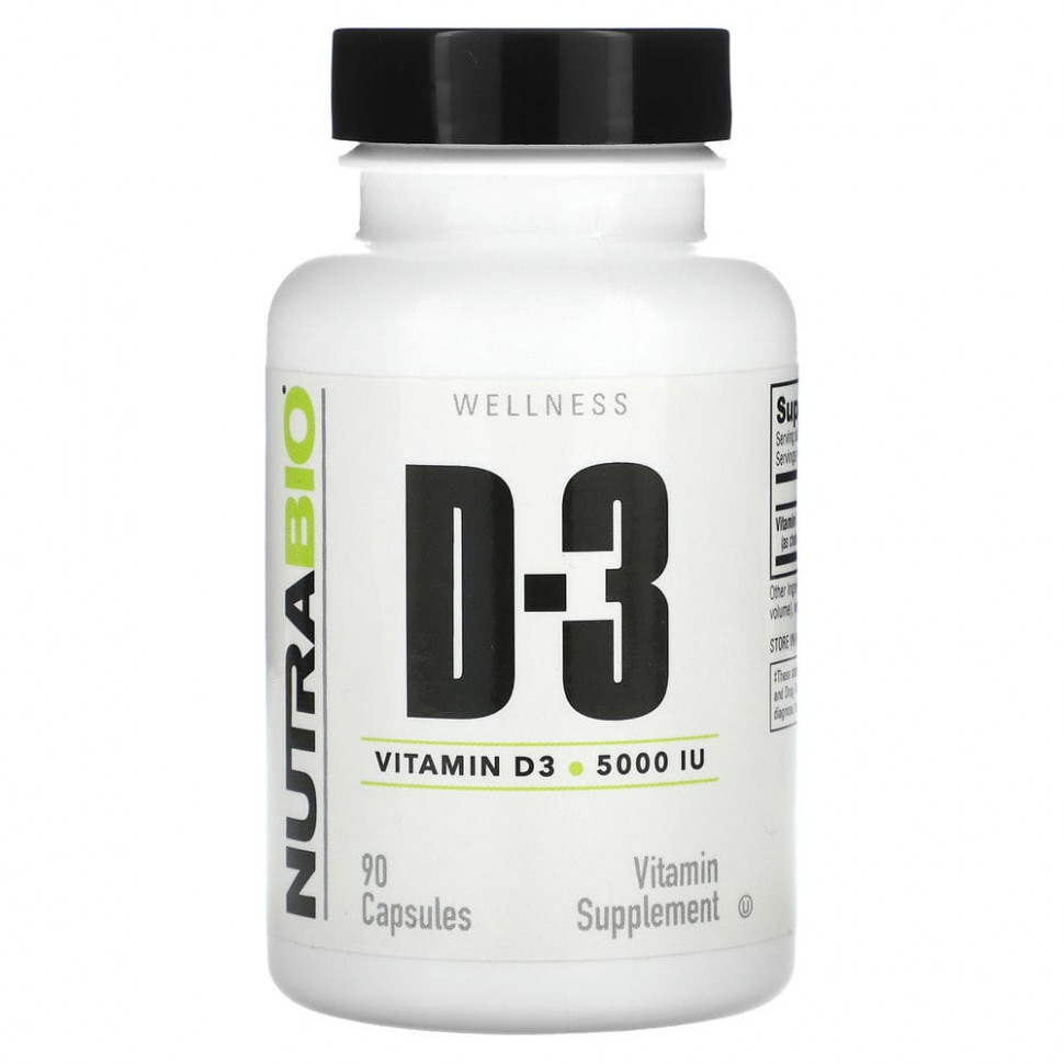   (Iherb) Nutrabio Labs,  D-3, 5000 , 90     -     , -, 