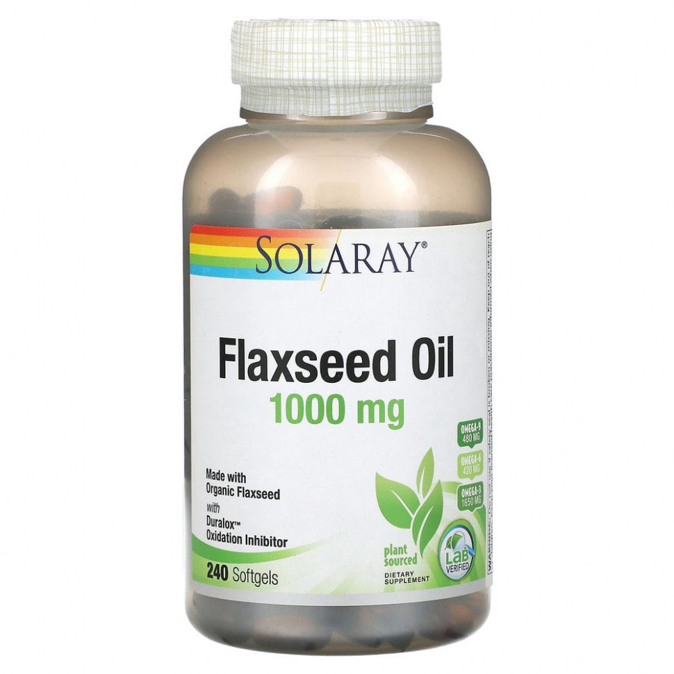 ���� ������ (Iherb) Solaray, ������� �����, 1000 ��, 240 ������ ��������, ������ �� 4720 ���