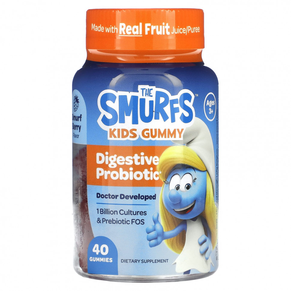 ���� ������ (Iherb) The Smurfs, ����������� ��������� ��� �����������, ��� ����� �� 3 ���, ������� ����, 40 ����������� ������, ������ �� 2130 ���