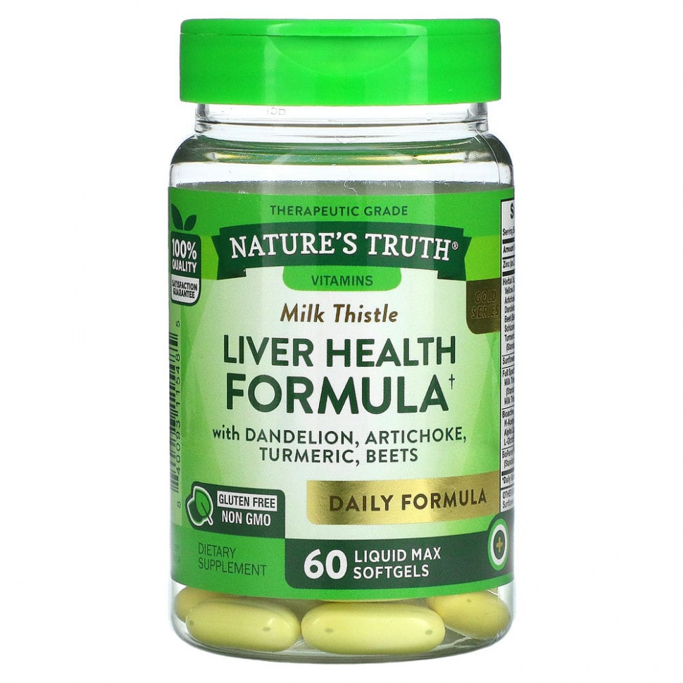 ���� ������ (Iherb) Nature's Truth, ������� ��� �������� ������ Gold Series, � �����������, ���������, ��������, �������, 60 ������ �������� Liquid Max, ������ �� 2910 ���