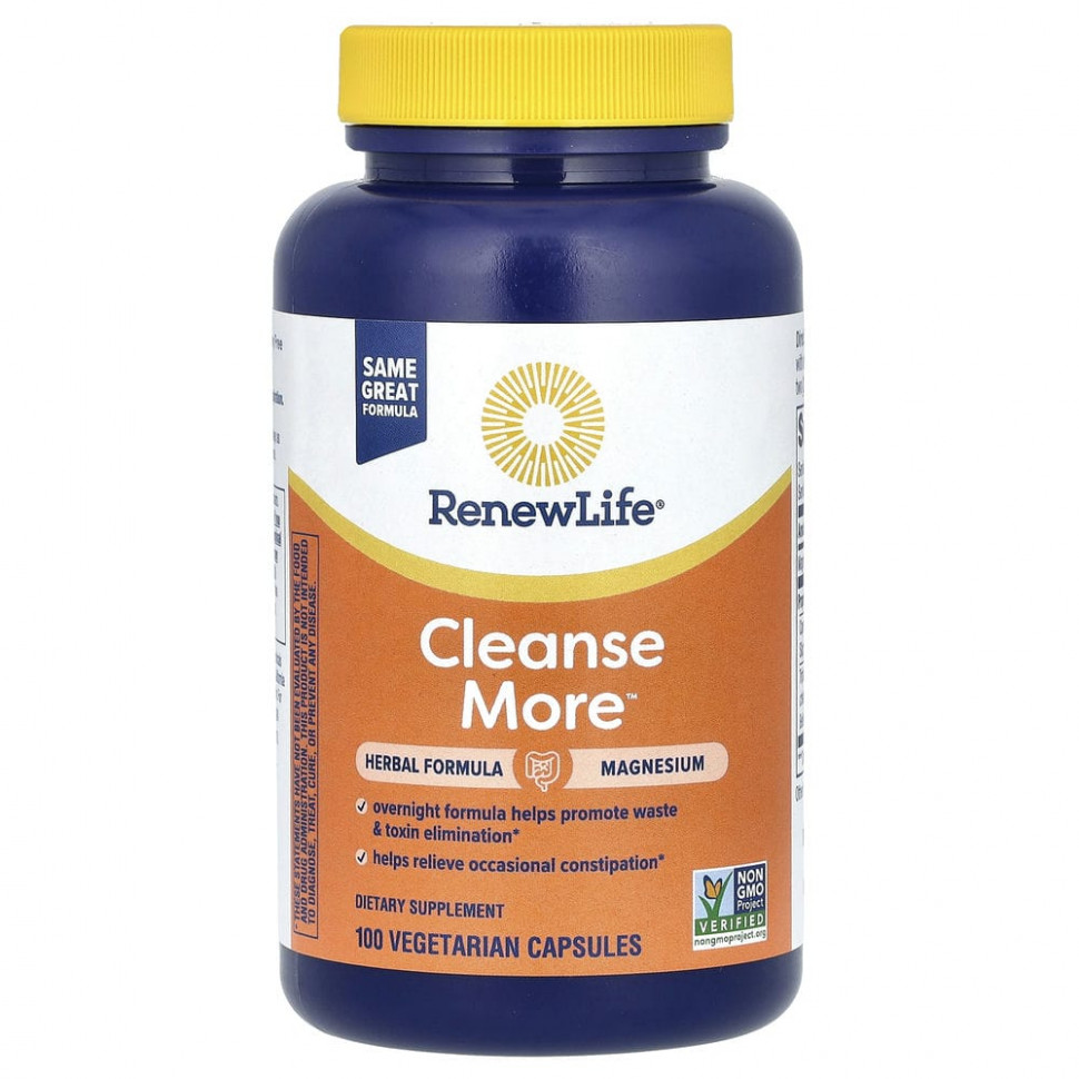   (Iherb) Renew Life, CleanseMore, 100      -     , -, 