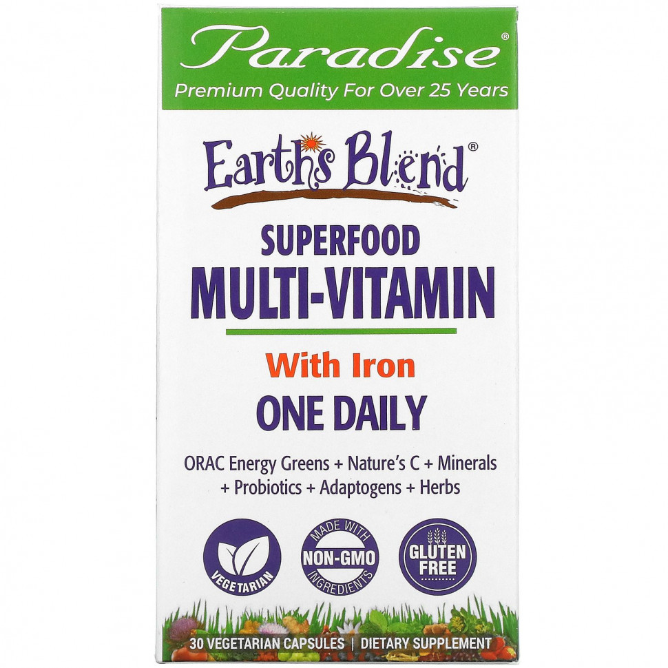   (Iherb) Paradise Herbs, Earth's Blend,      ,      , 30      -     , -, 