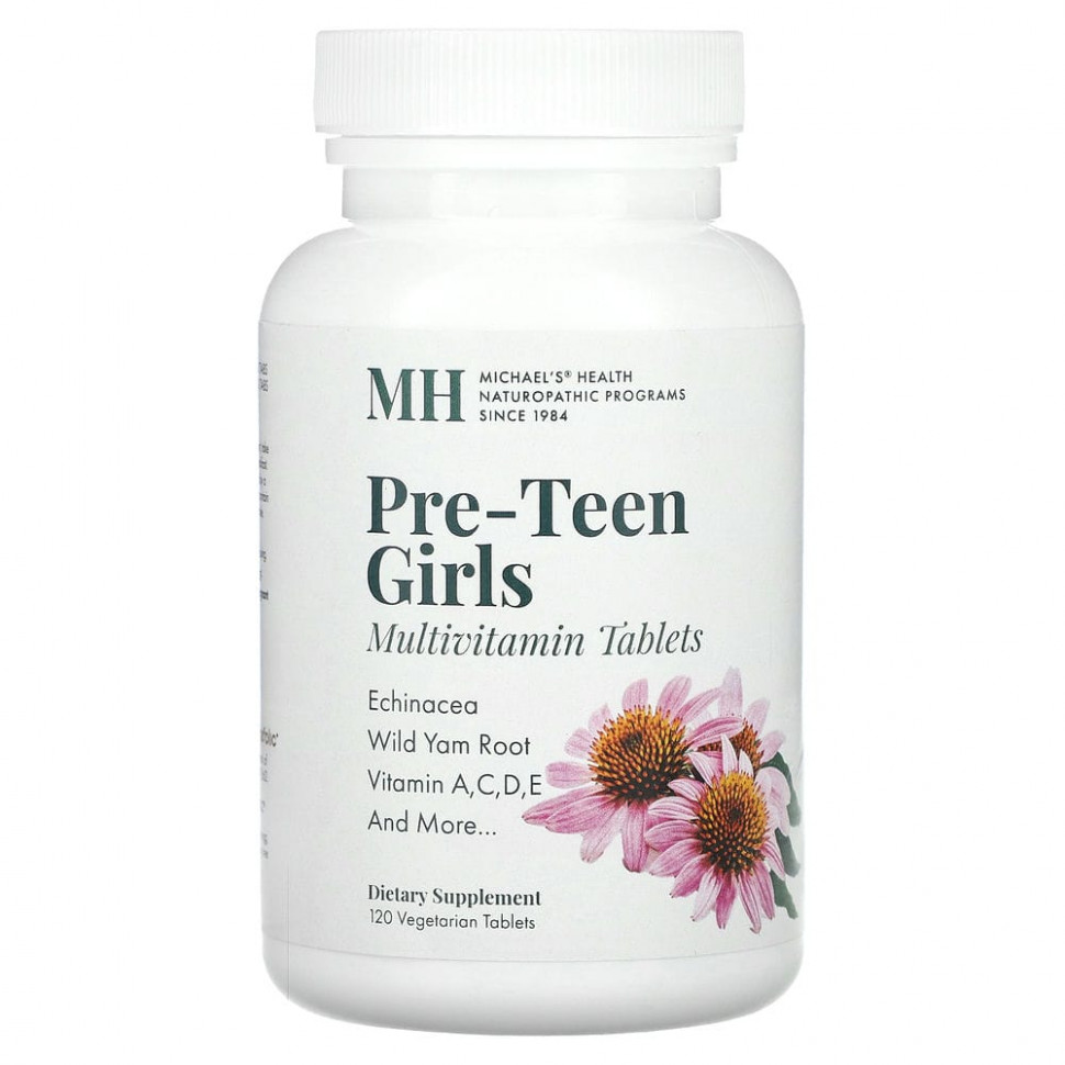 ���� ������ (Iherb) Michael's Naturopathic, Pre-Teen Girls, ���������� ������������, 120 �������������� ��������, ������ �� 4470 ���
