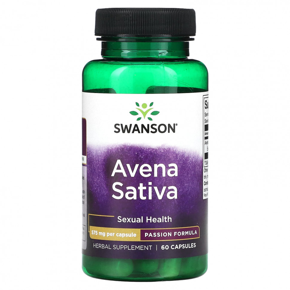   (Iherb) Swanson, Avena Sativa, 575 , 60     -     , -, 