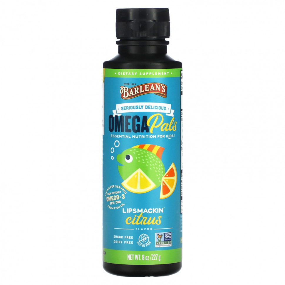 ���� ������ (Iherb) Barlean's, Omega Pals, ������ ��� ���, 227 � (8 �����), ������ �� 3500 ���