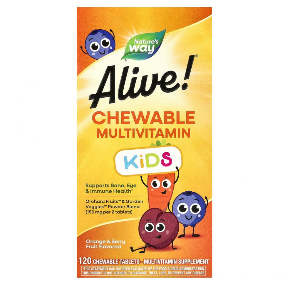   (Iherb) Nature's Way, Alive!    ,     , 120      -     , -, 