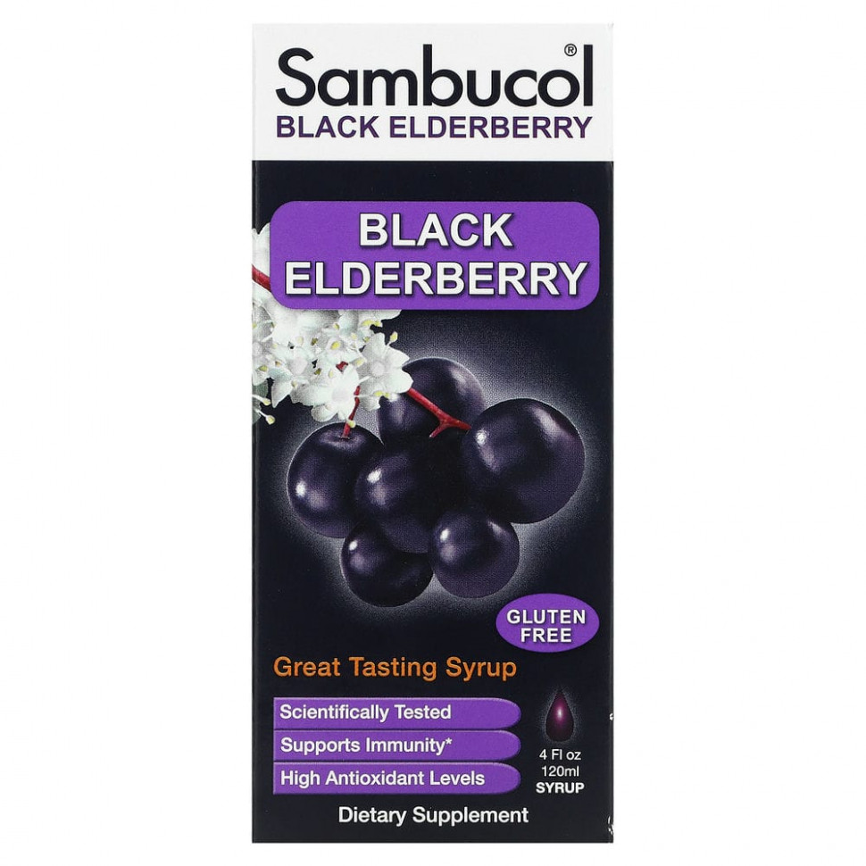 ���� ������ (Iherb) Sambucol, ����� �� ������ ������, ������������ ���������, 120 �� (4 ����. �����), ������ �� 2610 ���