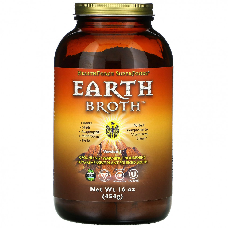 ���� ������ (Iherb) HealthForce Superfoods, Earth Broth, ���� �����, ������ 5, 454 � (16 �����), ������ �� 14410 ���