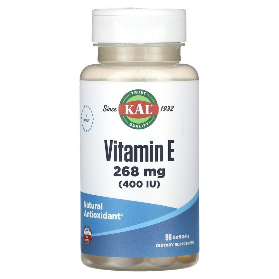 ���� ������ (Iherb) KAL, ������� E, 268 �� (400 ��), 90 ������ ��������, ������ �� 2760 ���