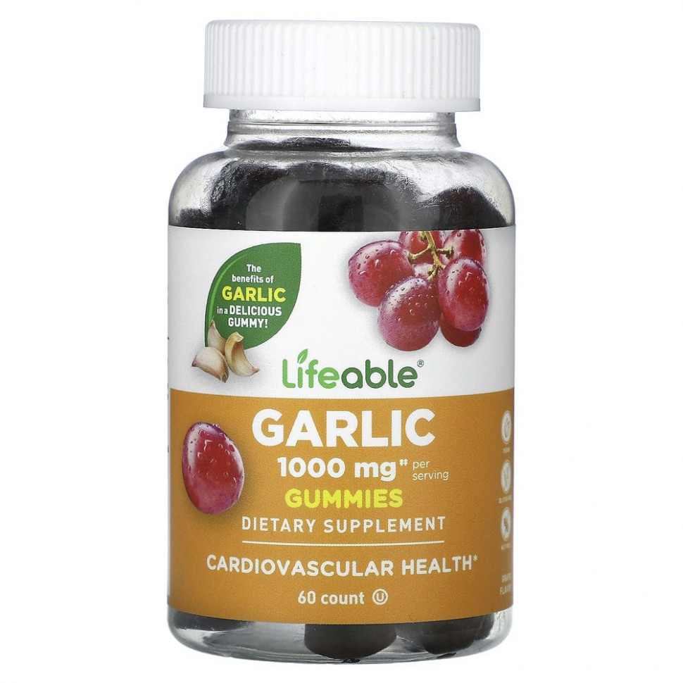 ���� ������ (Iherb) Lifeable, ����������� �������� � ��������, ��������, 500 ��, 60 ����������� ��������, ������ �� 2920 ���