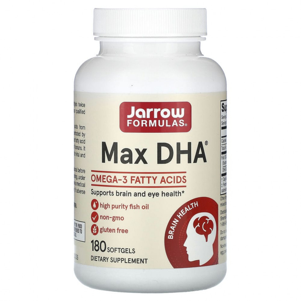   (Iherb) Jarrow Formulas, Max DHA, 180      -     , -, 