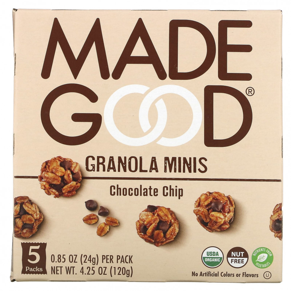   (Iherb) MadeGood, Granola Minis,  , 5   24  (0,85 )    -     , -, 