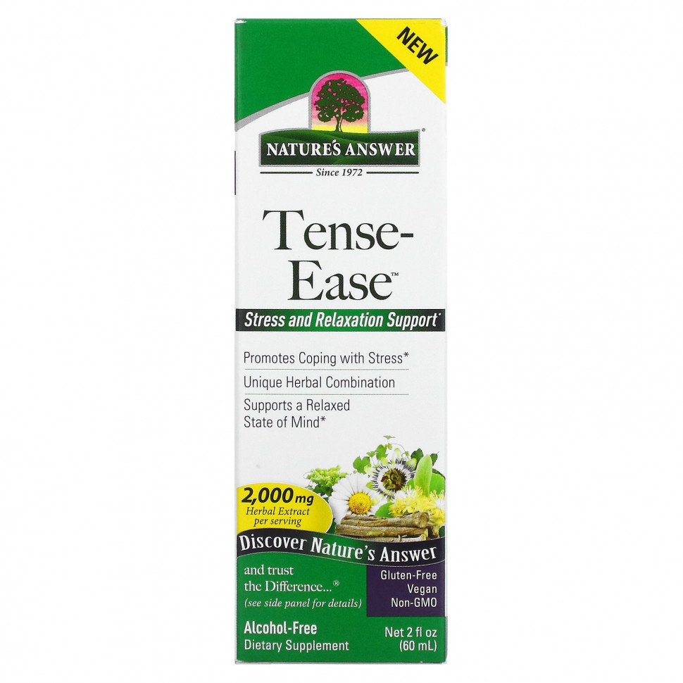   (Iherb) Nature's Answer, Tense-Ease,  , 2000 , 60  (2 . )    -     , -, 