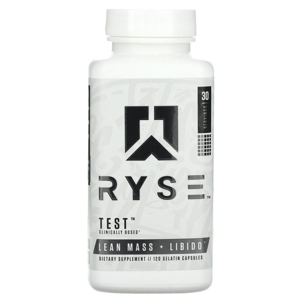   (Iherb) Ryse Supps, Test,    , 120      -     , -, 