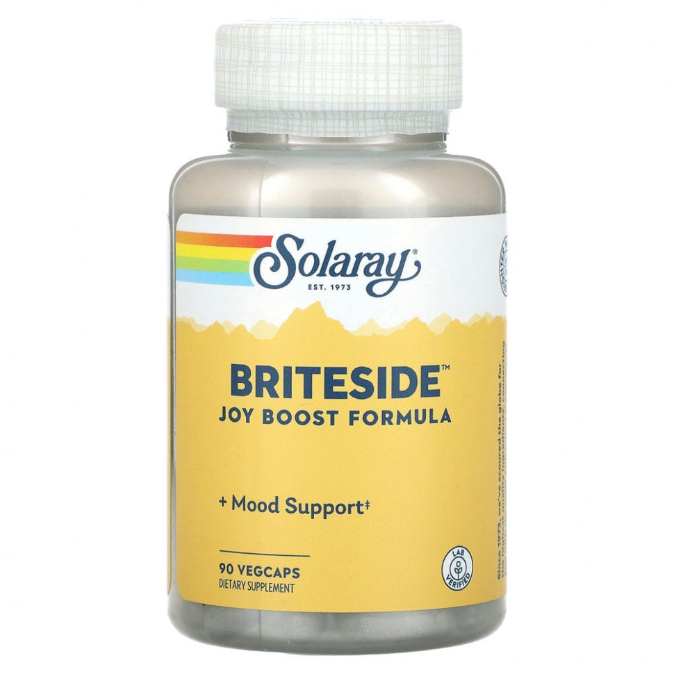 ���� ������ (Iherb) Solaray, Briteside, ������� ��� ��������� �������, 90 ������������ ������, ������ �� 3800 ���