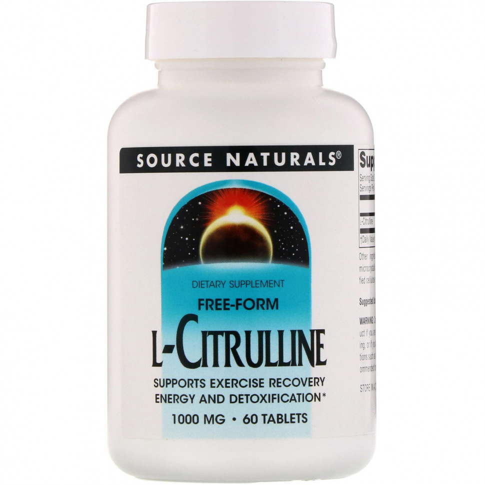 ���� ������ (Iherb) Source Naturals, L-���������, 1000 ��, 60 ��������, ������ �� 4120 ���