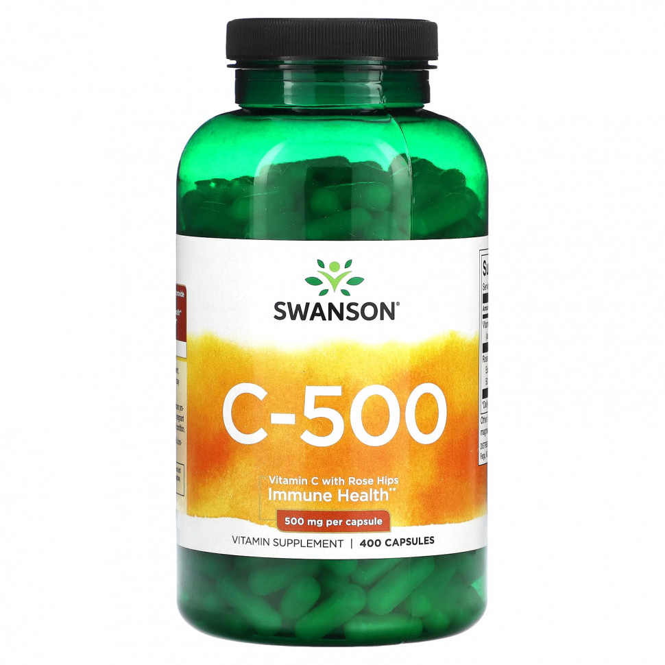 ���� ������ (Iherb) Swanson, C-500, ������� C � ����������, 500 ��, 400 ������, ������ �� 2670 ���