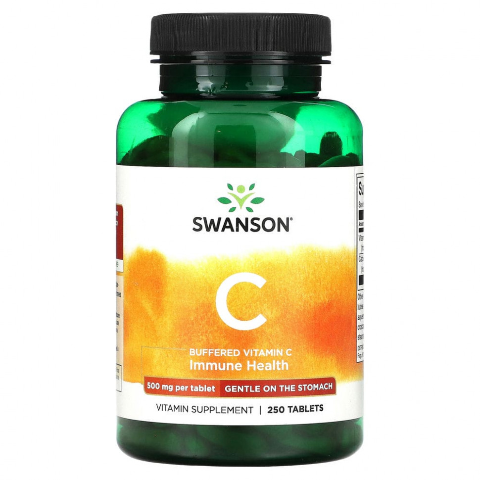 ���� ������ (Iherb) Swanson, �������������� ������� C, 500 ��, 250 ��������, ������ �� 2850 ���