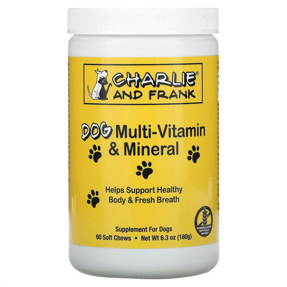 ���� ������ (Iherb) Charlie & Frank, �������� ��������������� � ��������� ��� �����, ������������ ������ �������, 60 ������ ����������� ��������, ������ �� 1680 ���