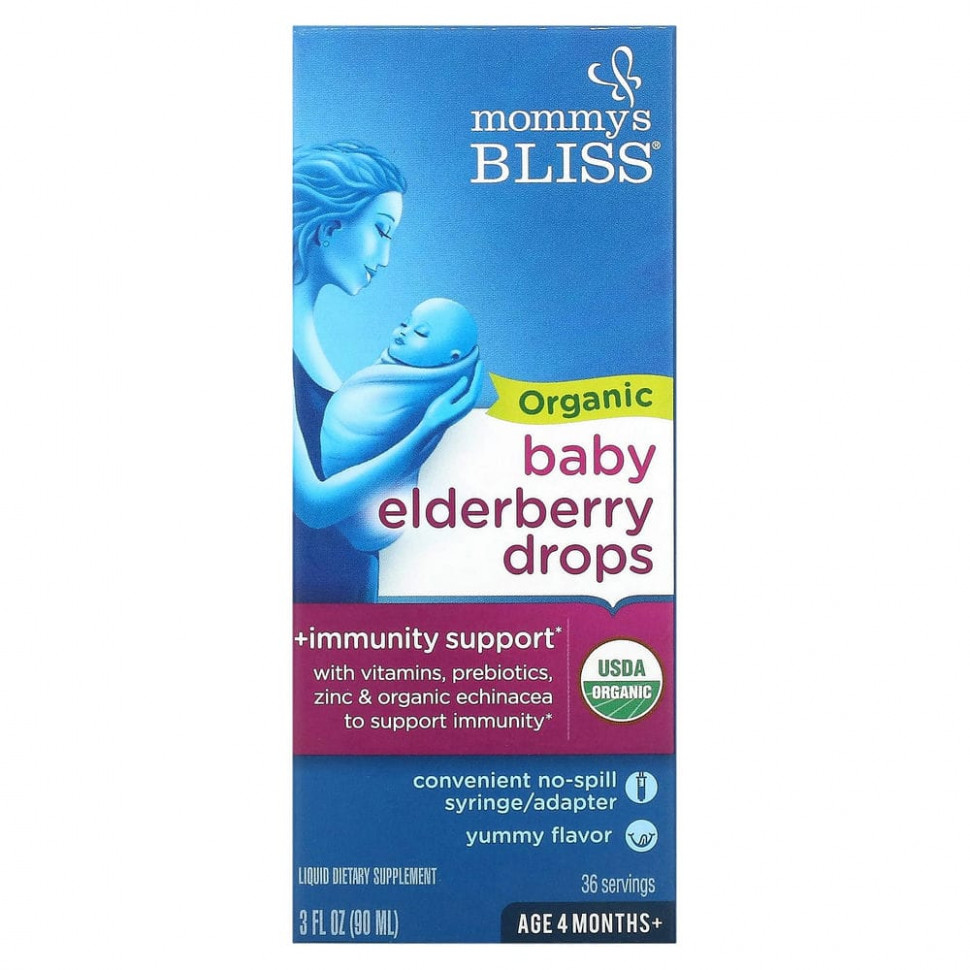 ���� ������ (Iherb) Mommy's Bliss, ������������ ����� ������ ��� ���������, ������� �� 4 �������, 3 ������ ����� (90 ��), ������ �� 2710 ���