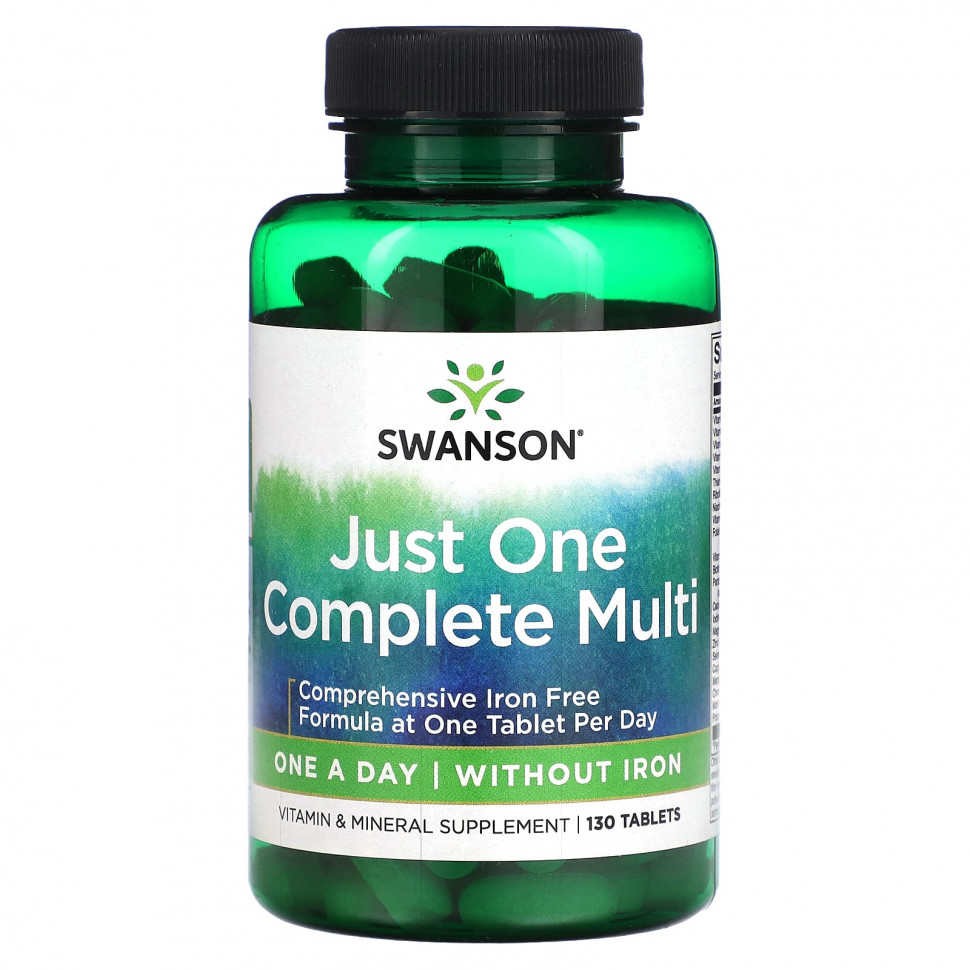   (Iherb) Swanson, Just One Complete Multi, 130     -     , -, 