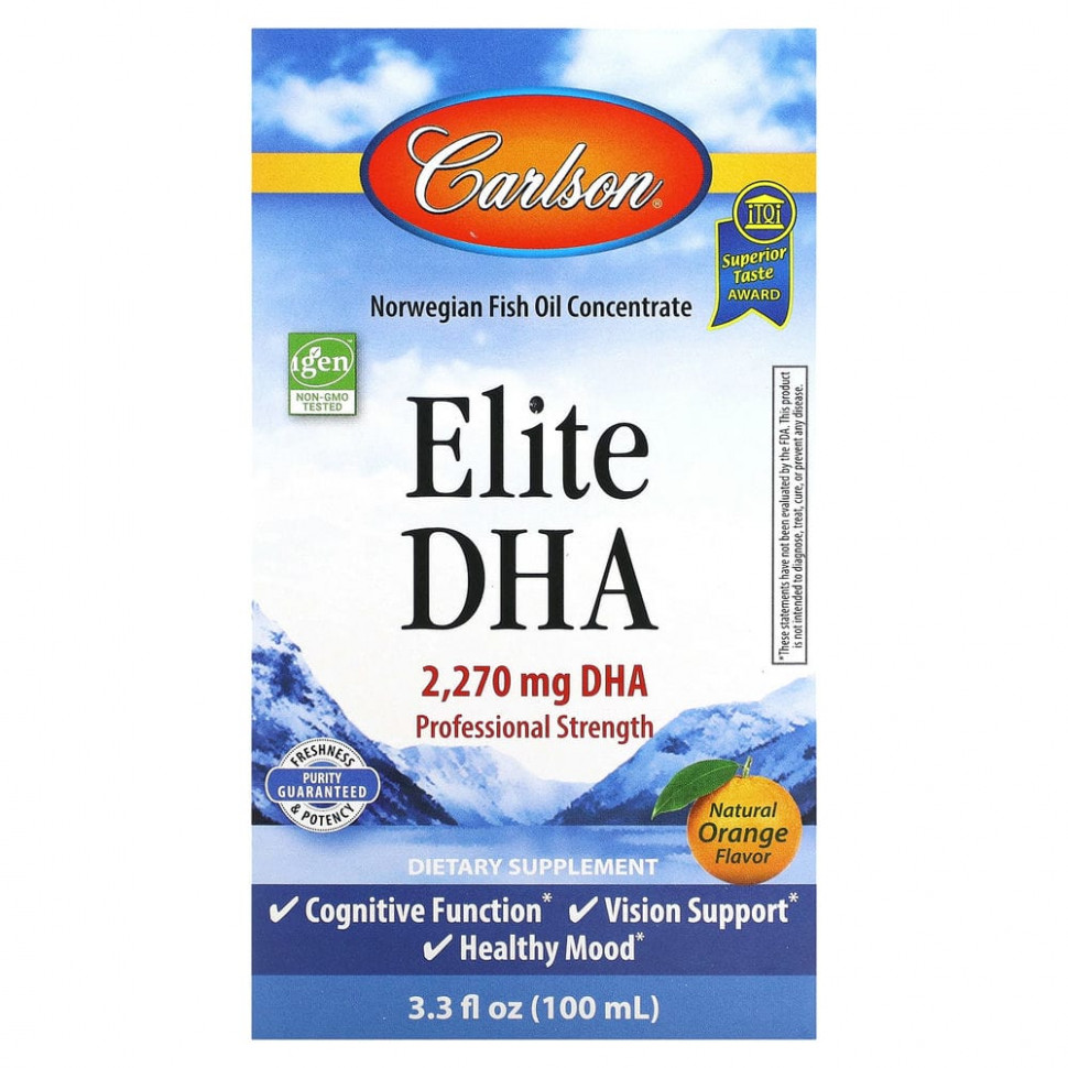   (Iherb) Carlson Labs, Elite DHA   , 2270 , 100  (3,3 . )    -     , -, 