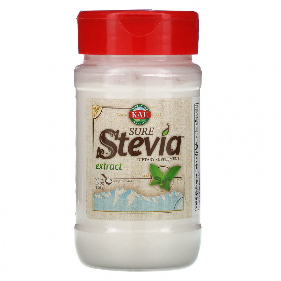 ���� ������ (Iherb) KAL, ����������� �������� Sure Stevia, 100 � (3,5 �����), ������ �� 4750 ���