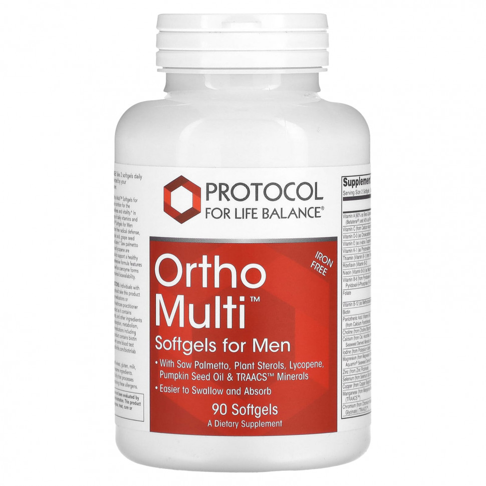   (Iherb) Protocol for Life Balance, Ortho Multi,   , 90     -     , -, 