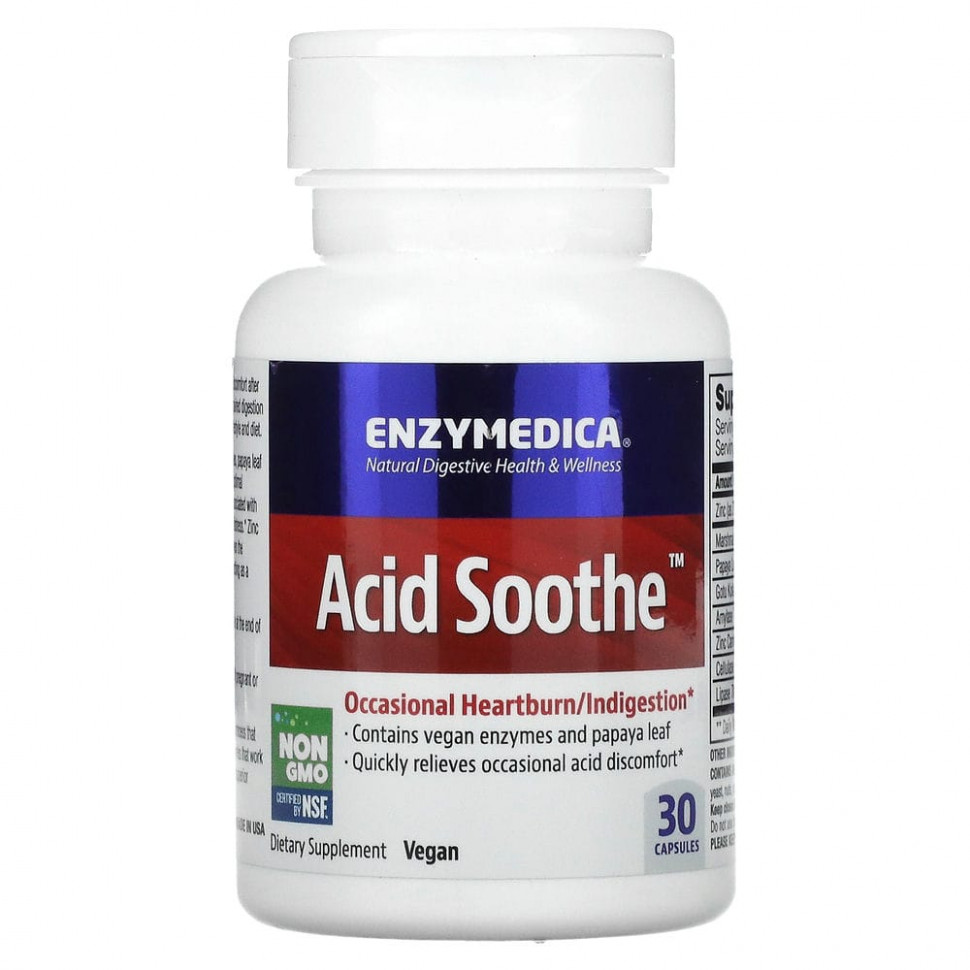   (Iherb) Enzymedica, Acid Soothe, 30     -     , -, 