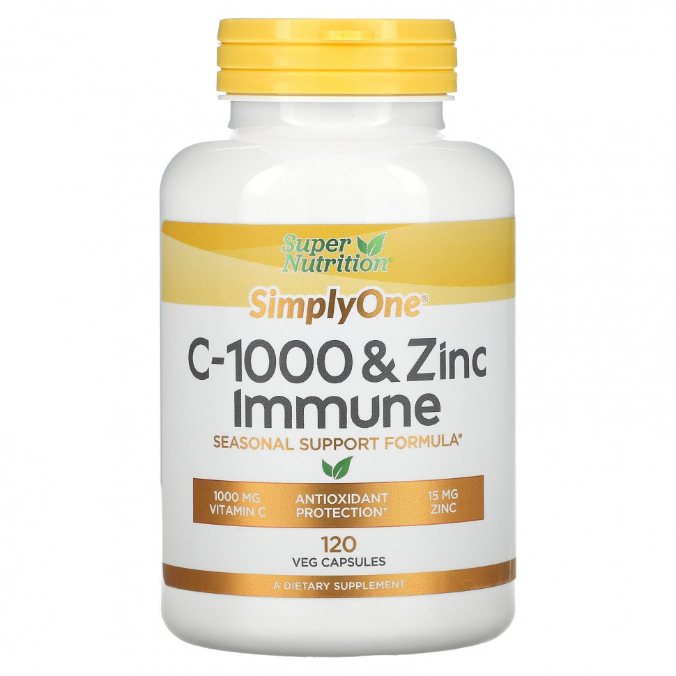 ���� ������ (Iherb) Super Nutrition, SimplyOne, C-1000 � ���� ��� ����������, 120 �������������� ������, ������ �� 1920 ���
